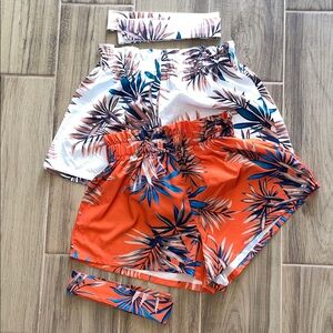Tropical Print Matching Shorts Set